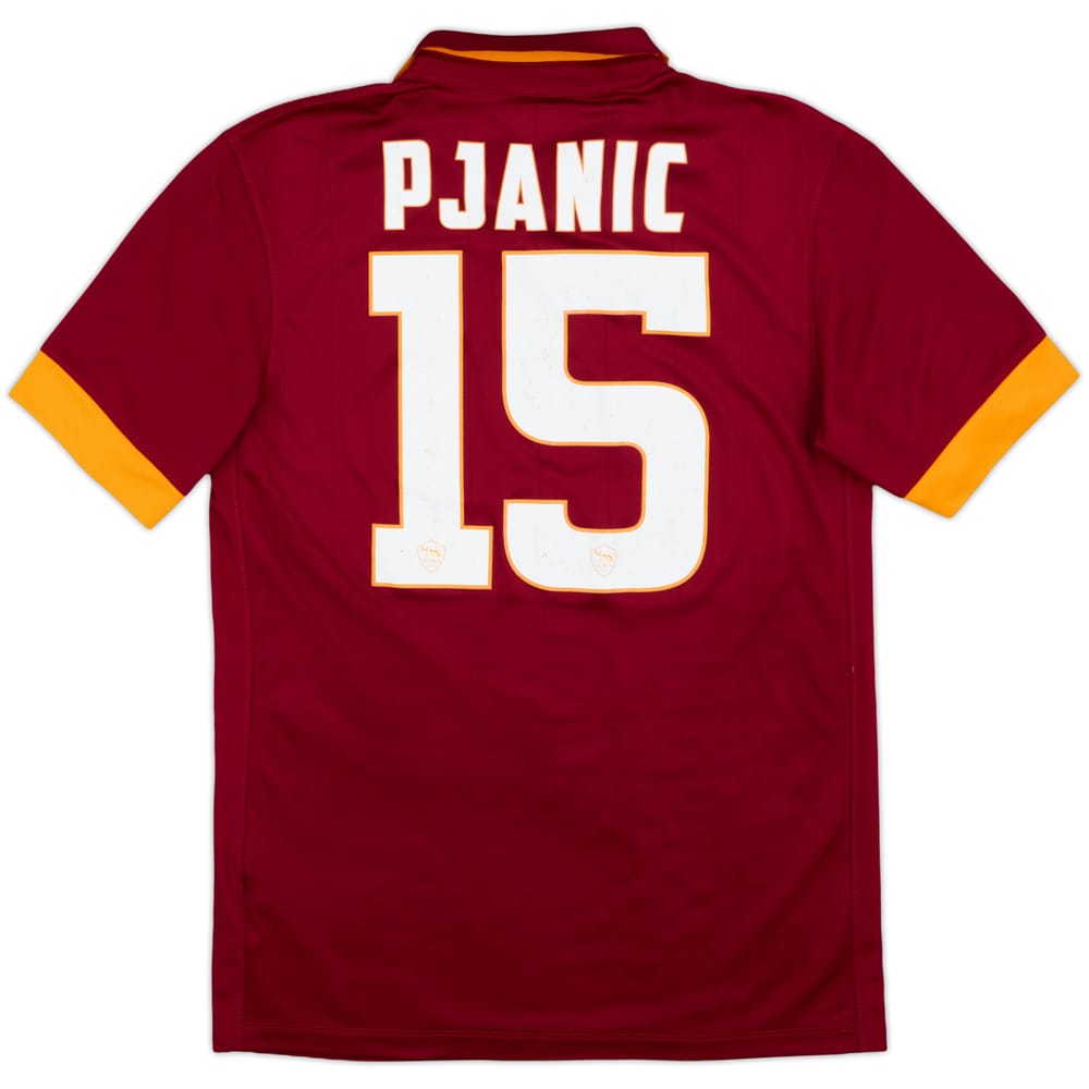 2014-15 Roma Home Shirt Pjanic #15 - 9/10 - (S)