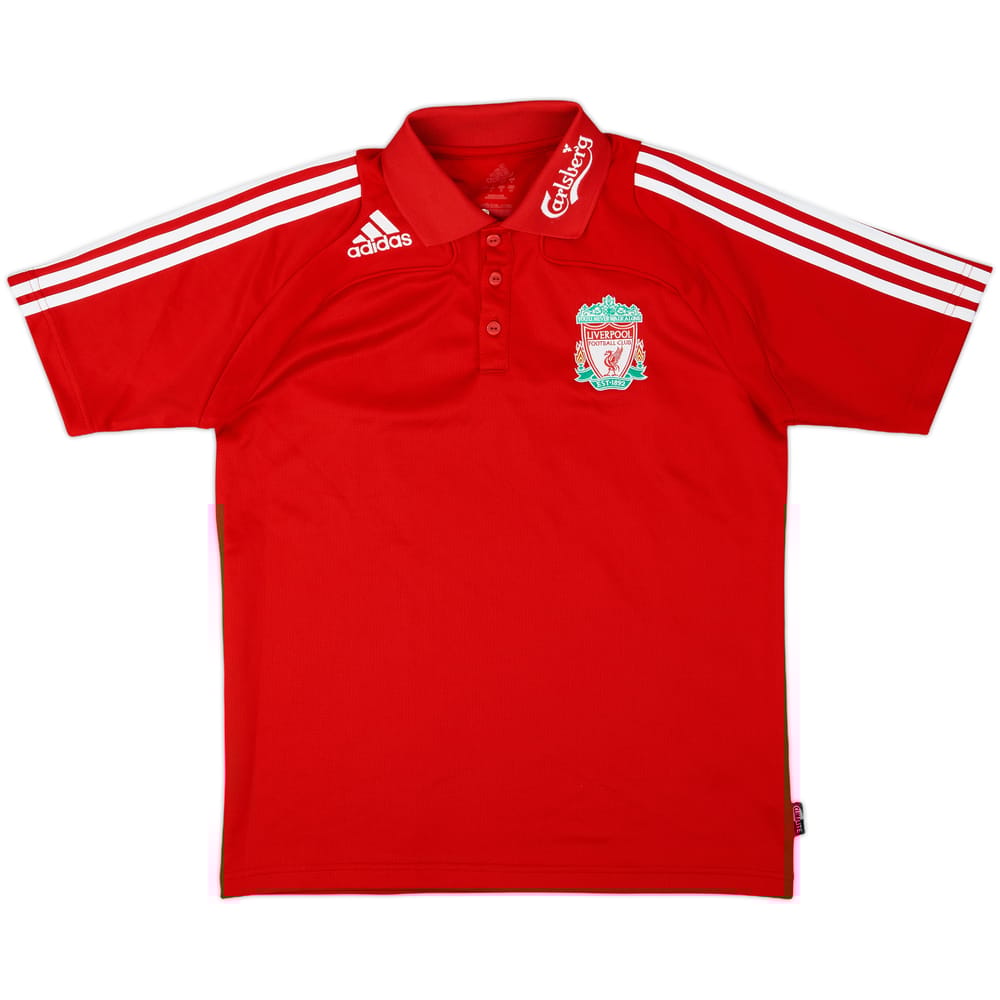 2008-09 Liverpool adidas Polo Shirt - 8/10 - (S)
