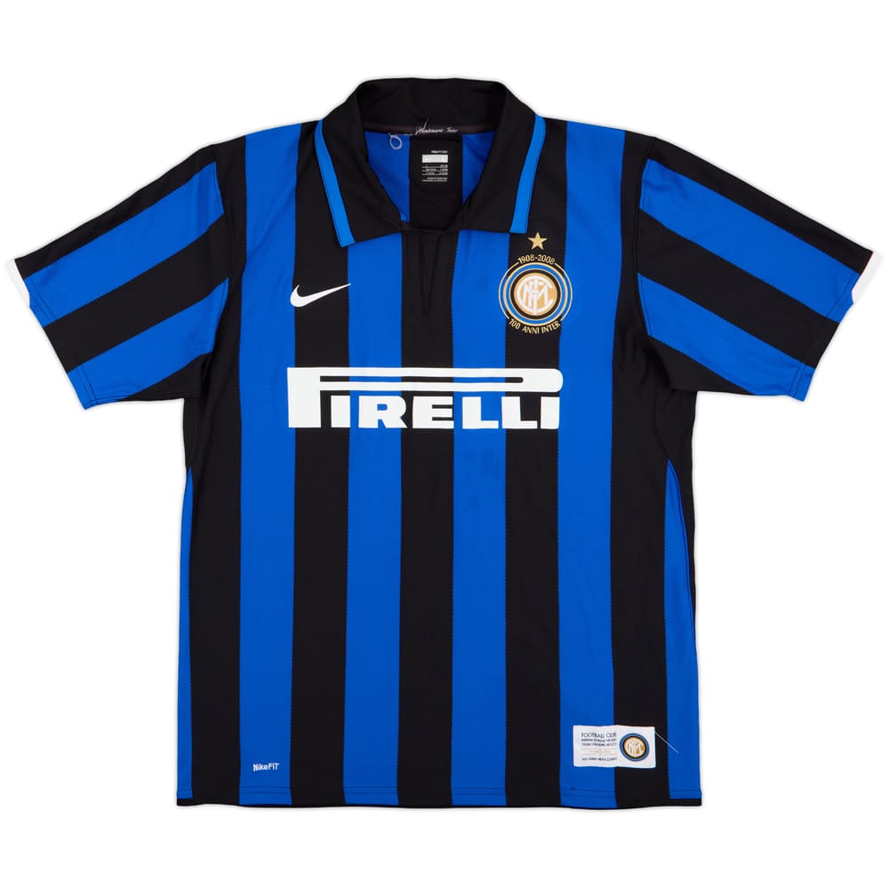 2007-08 Inter Milan Centenary Home Shirt - 5/10 - (XL)