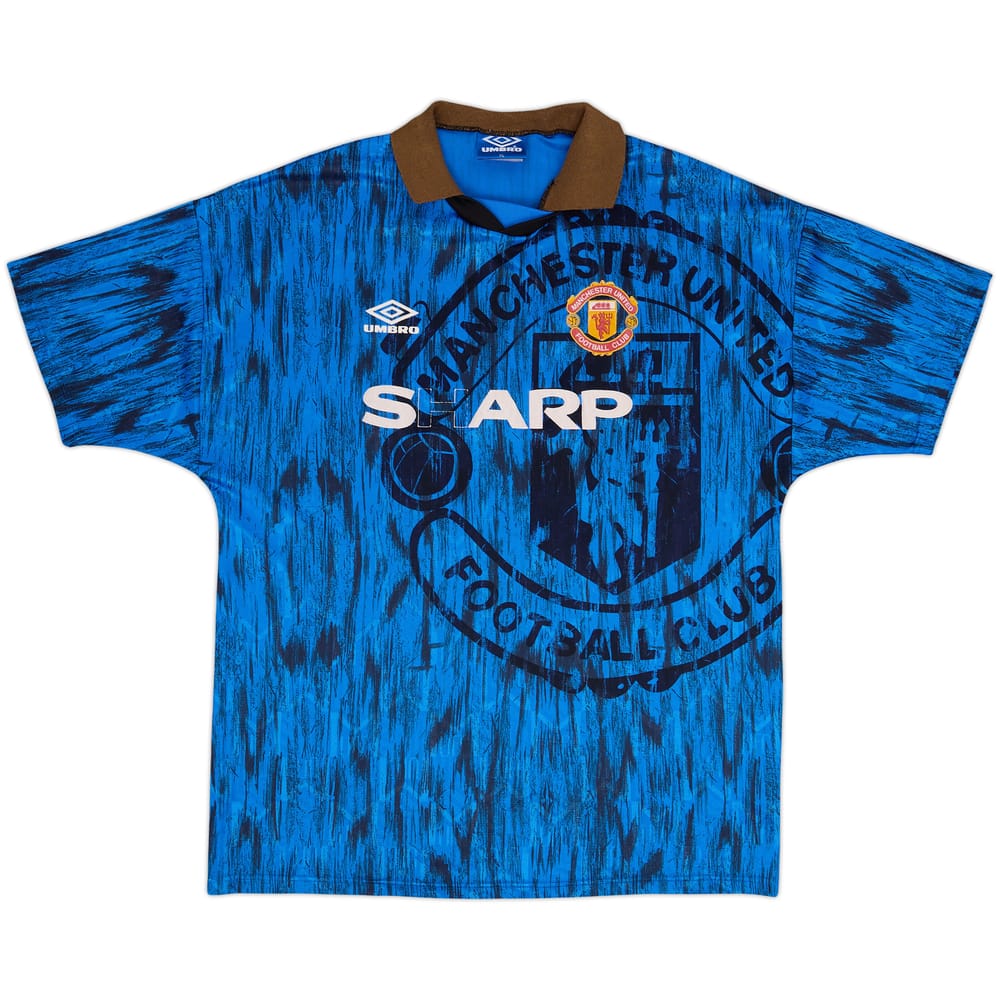 1992-93 Manchester United Away Shirt - 4/10 - (XL)