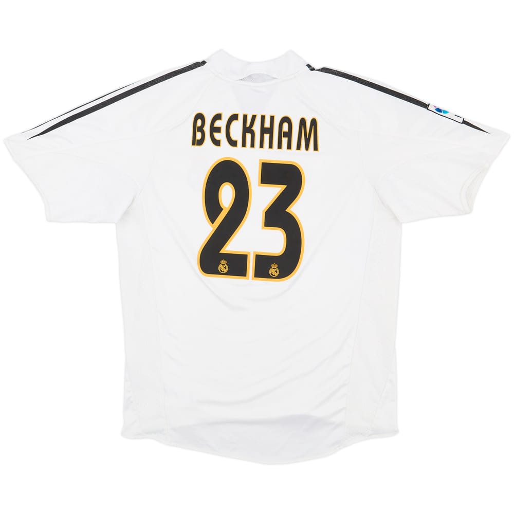 2004-05 Real Madrid Home Shirt Beckham #23 - 7/10 - (M)