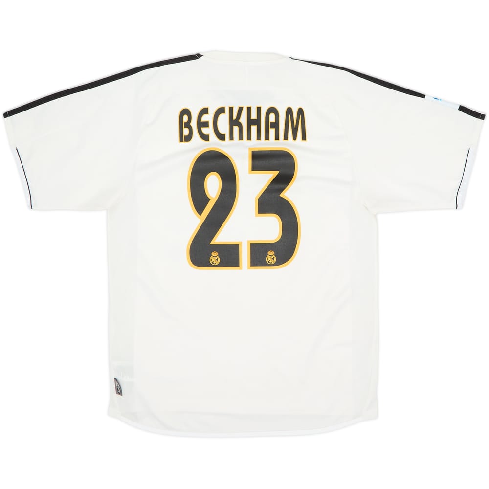 2003-04 Real Madrid Home Shirt Beckham #23 - 6/10 - (S)