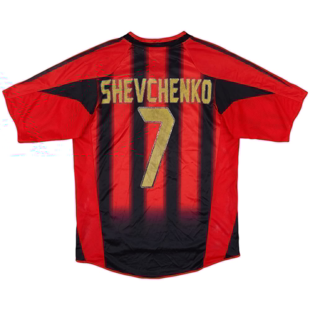 2004-05 AC Milan Home Shirt Shevchenko #7 - 4/10 - (S)