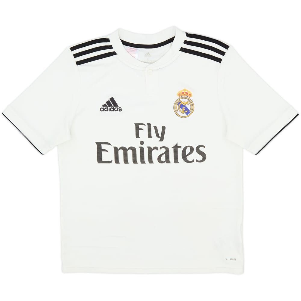 2018-19 Real Madrid Home Shirt - 8/10 - (L.Boys)