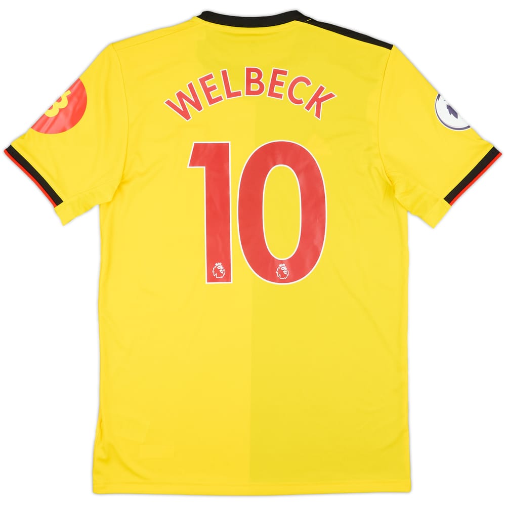 2019-20 Watford Match Issue Home Shirt Welbeck #10