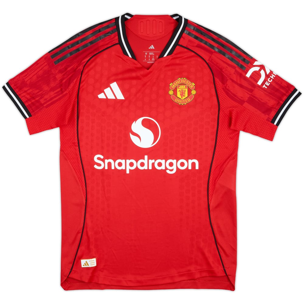 2025-26 Manchester United Player Issue Home Shirt - 9/10 - (M)