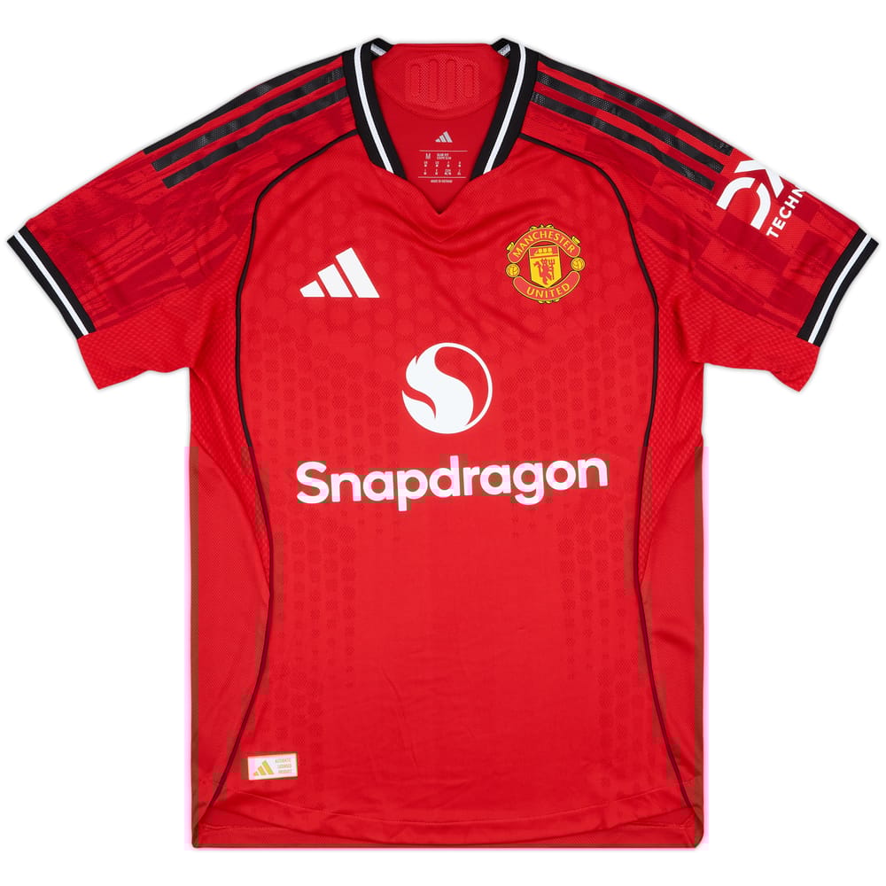 2025-26 Manchester United Player Issue Home Shirt - 9/10 - (M)