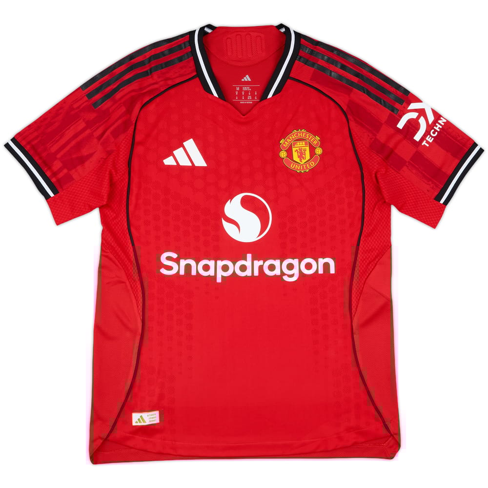 2025-26 Manchester United Player Issue Home Shirt - 9/10 - (M)