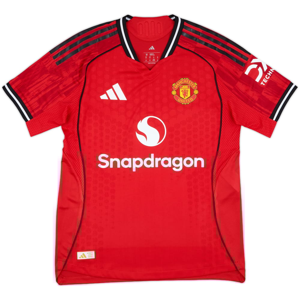 2025-26 Manchester United Player Issue Home Shirt - 9/10 - (M)