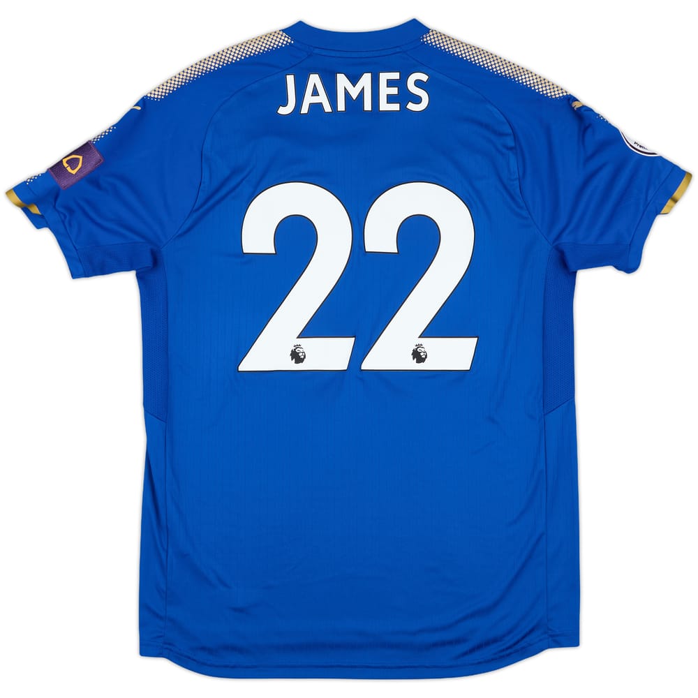2017-18 Leicester Match Issue Home Shirt James #22