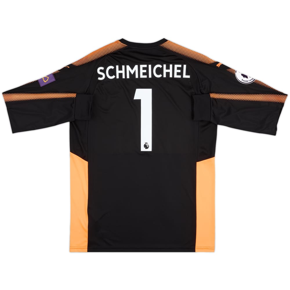 2017-18 Leicester Match Issue GK Shirt Schmeichel #1