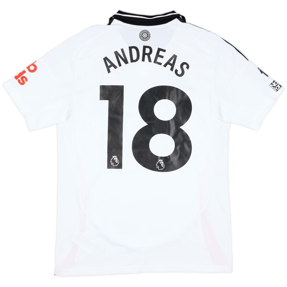 2024-25 Fulham Match Issue Home Shirt Andreas #18