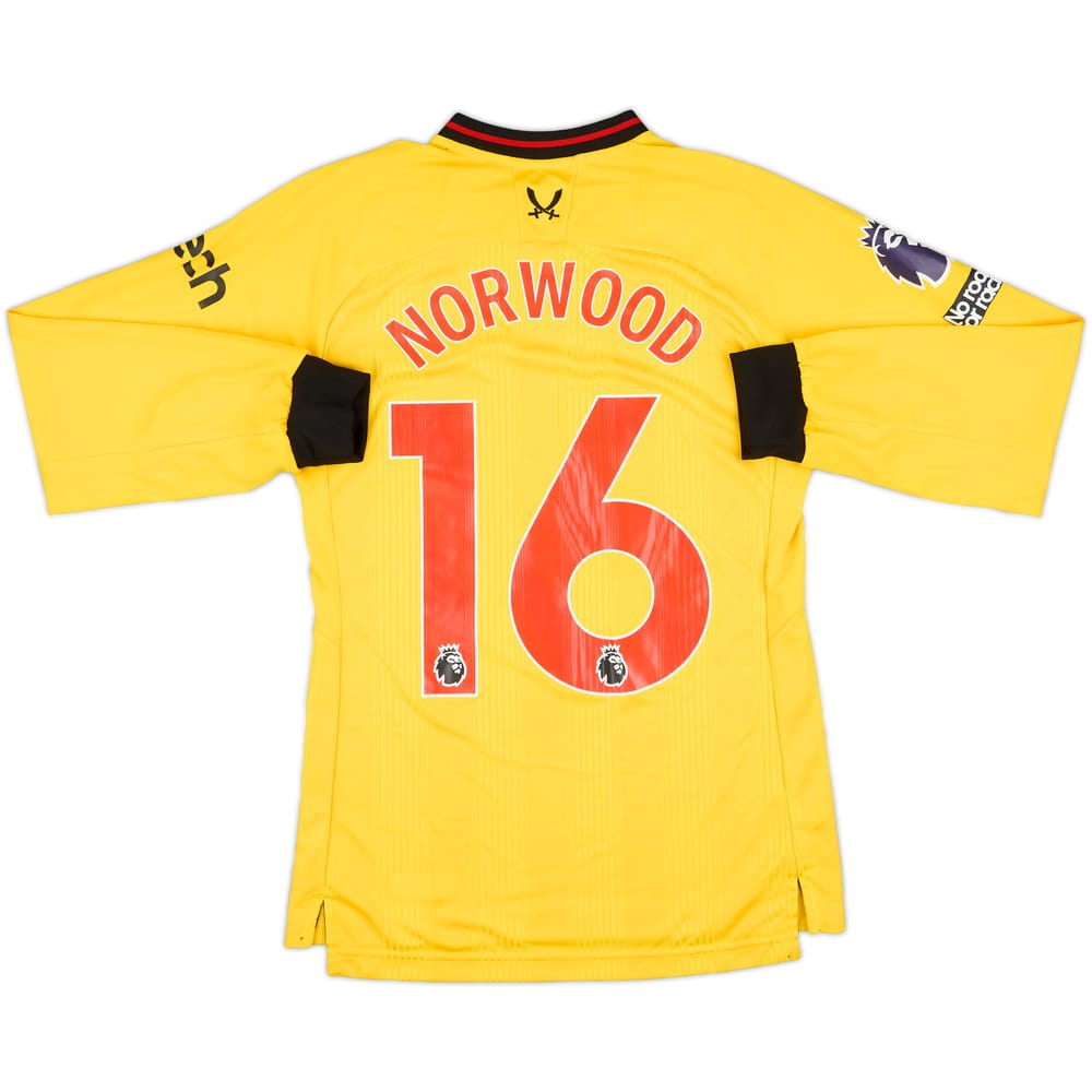 2023-24 Sheffield United Match Issue Away L/S Shirt Norwood #16