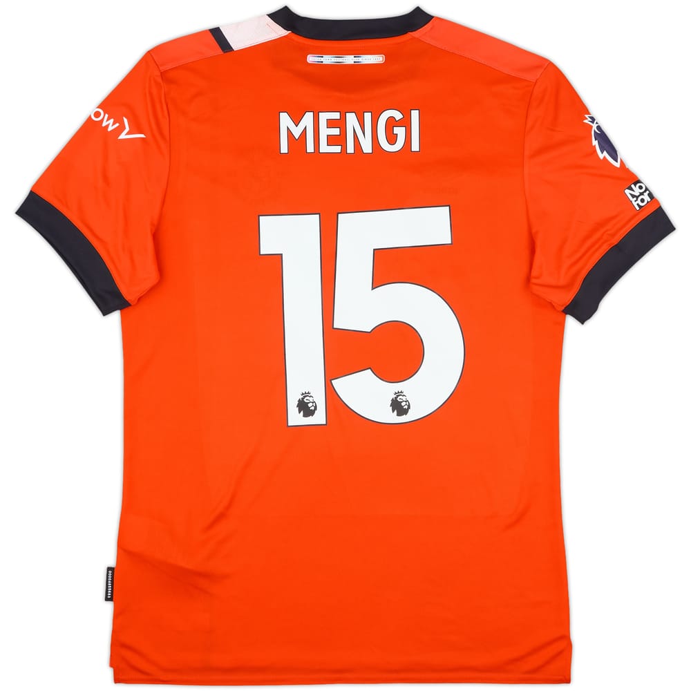 2023-24 Luton Match Issue Home Shirt Mengi #15