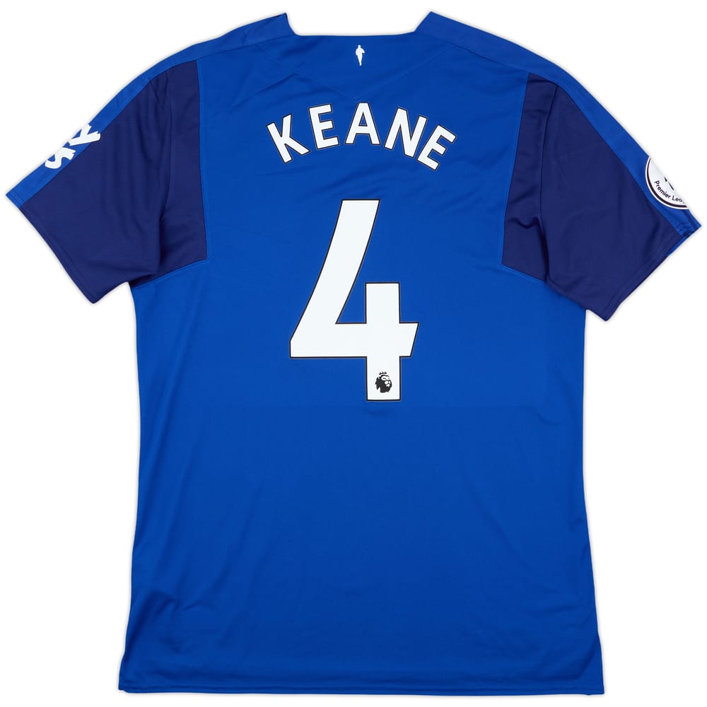 2017-18 Everton Match Issue Home Shirt Keane #4