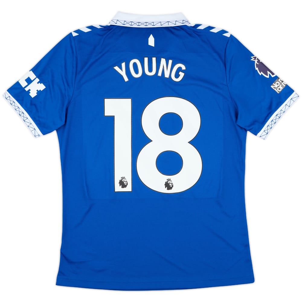 2023-24 Everton Match Issue Home Shirt Young #18