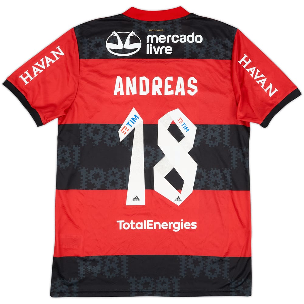 2021 Flamengo Home Shirt Andreas #18 - 8/10 - (M)