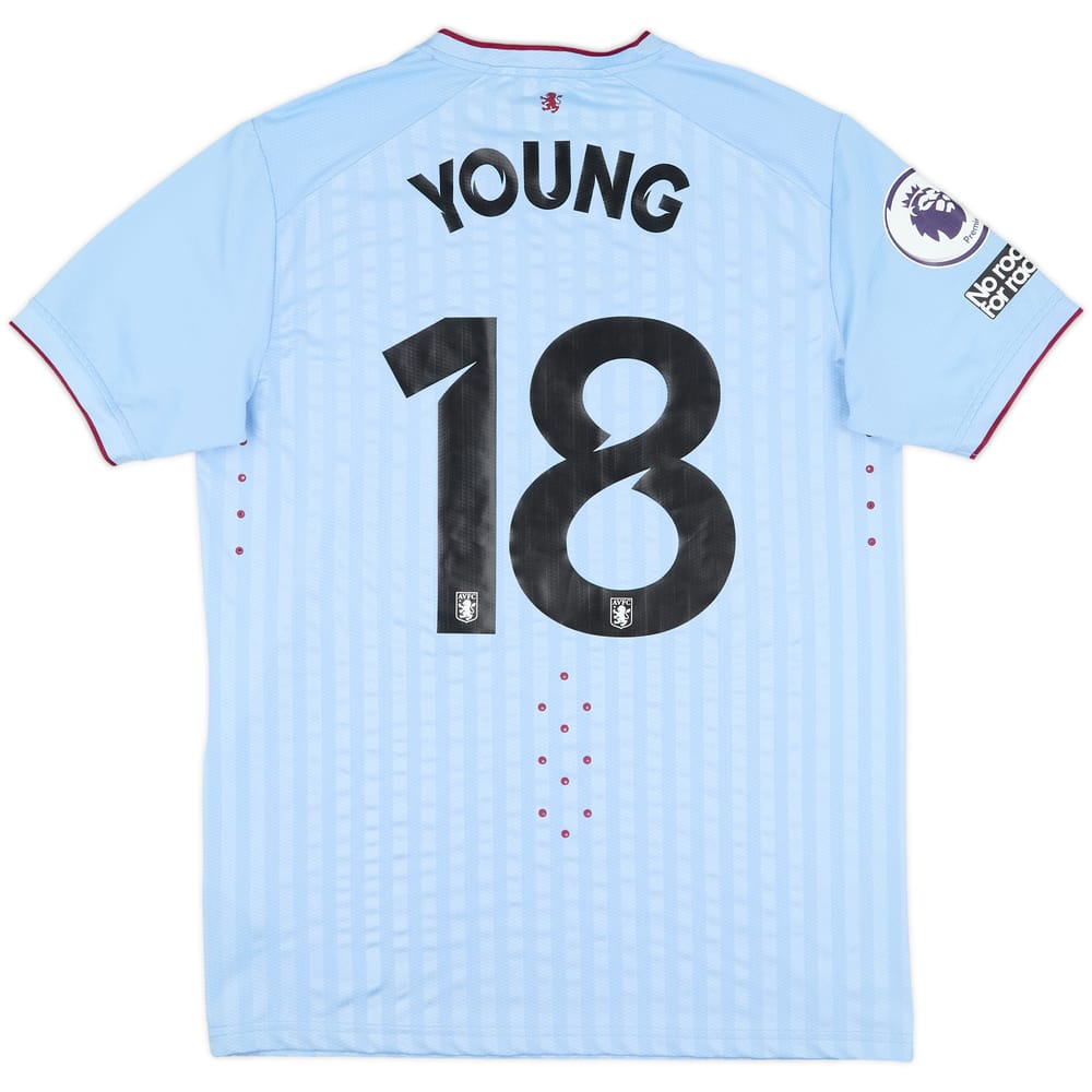 2022-23 Aston Villa Match Issue Away Shirt Young #18