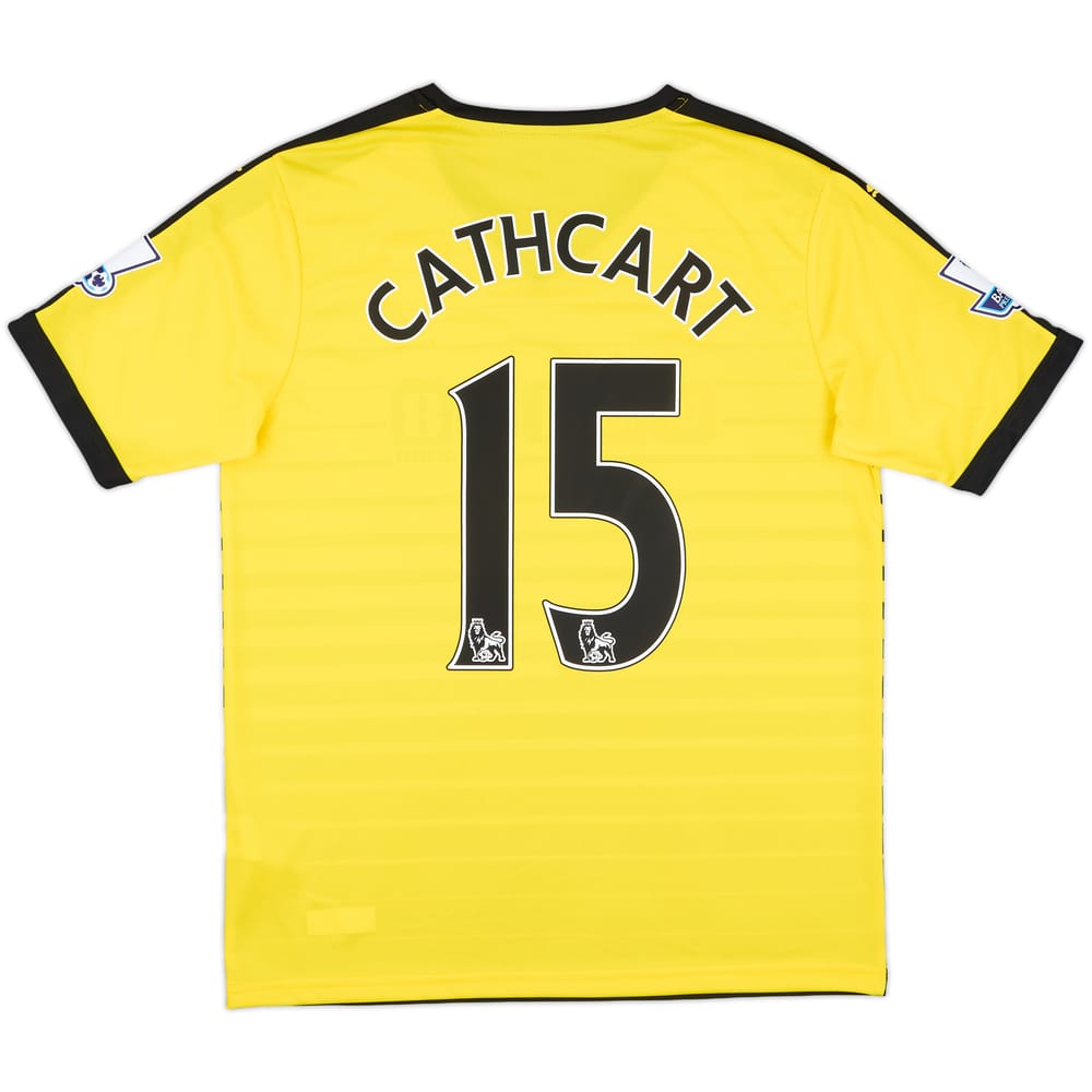 2015-16 Watford Match Issue Home Shirt Cathcart #15