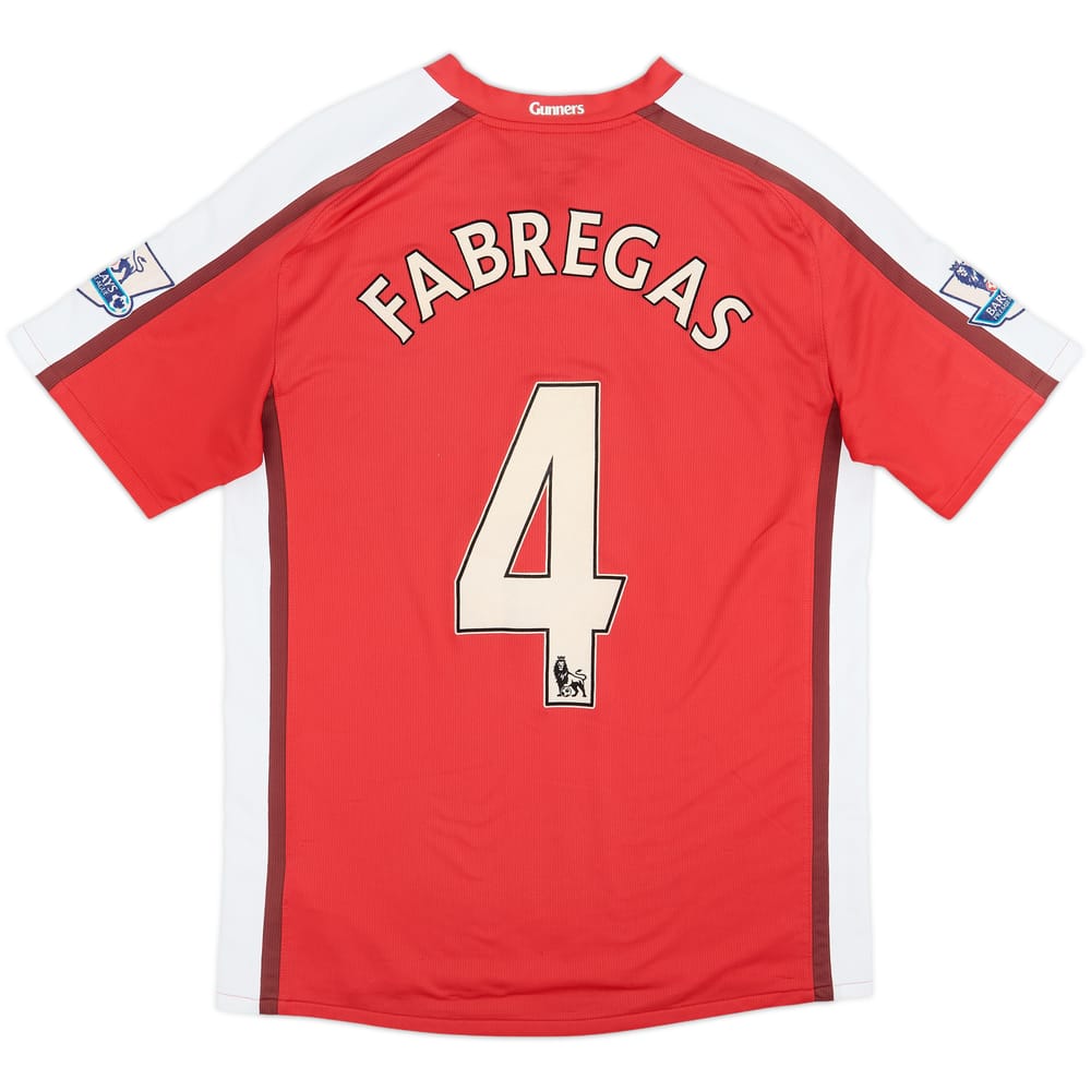 2008-10 Arsenal Camiseta de local Fabregas #4 - 6/10 - (M)