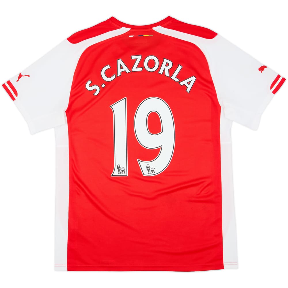 2014-15 Arsenal Home Shirt S.Cazorla #19 - 9/10 - (M)