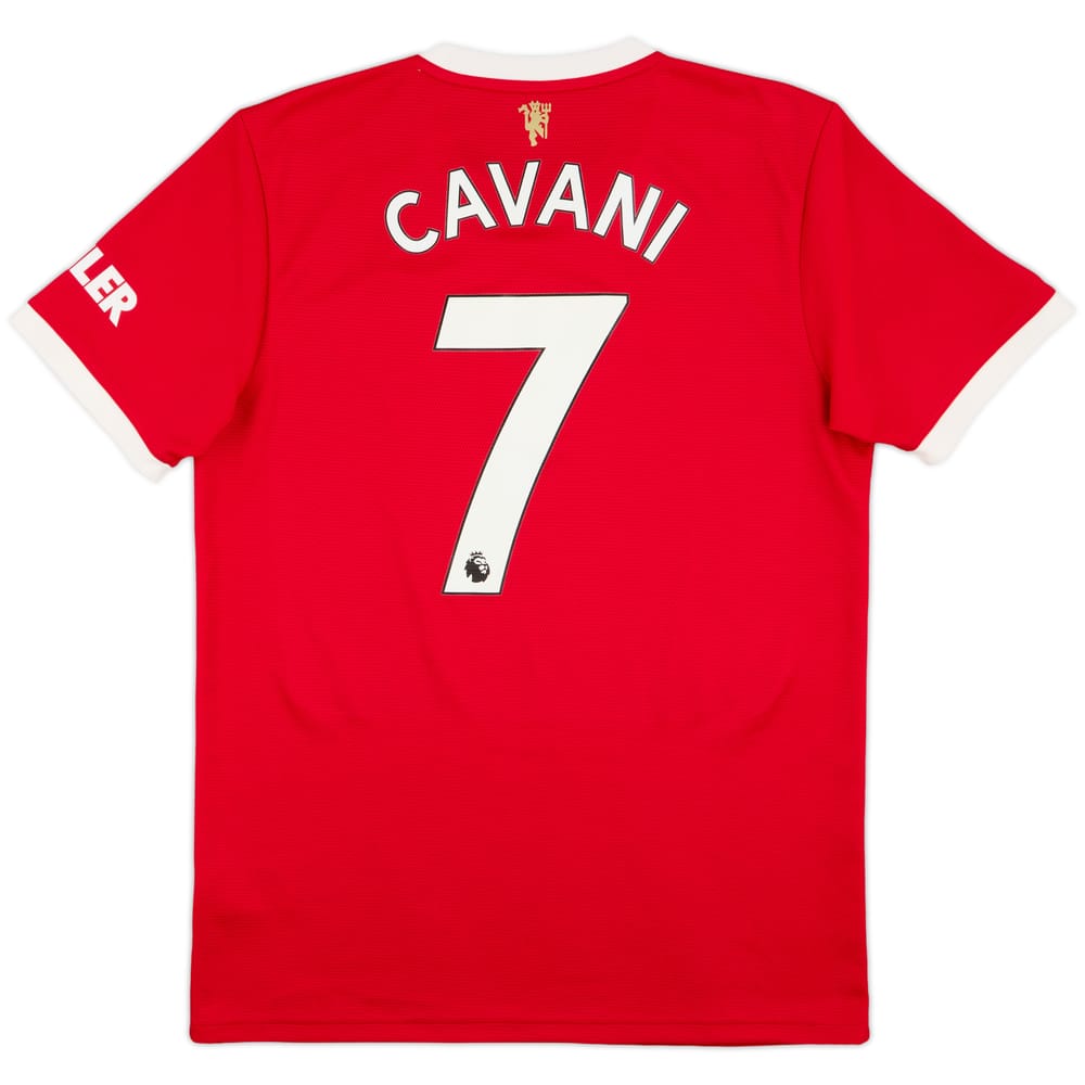 2021-22 Manchester United Home Shirt Cavani #7 - 8/10 - (M)