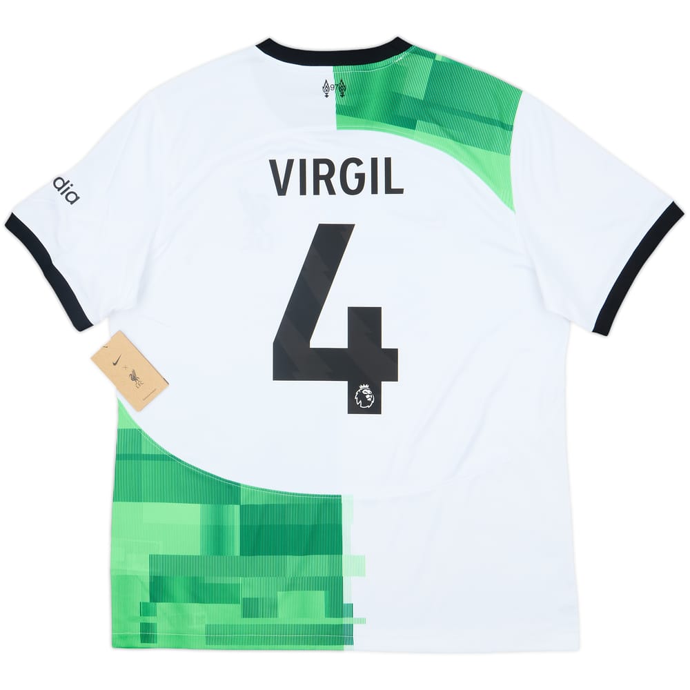2023-24 Liverpool Away Shirt Virgil #4 (XL)