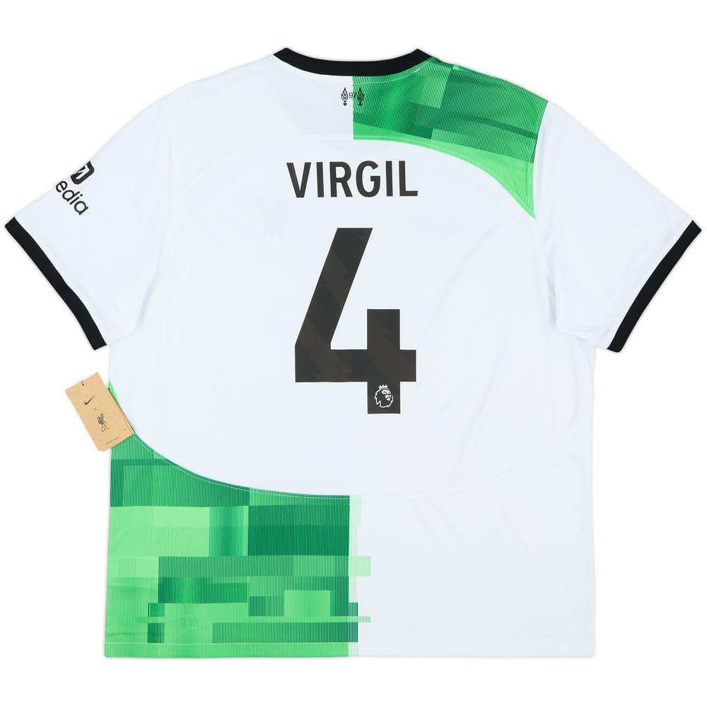 2023-24 Liverpool Away Shirt Virgil #4 (XXL)