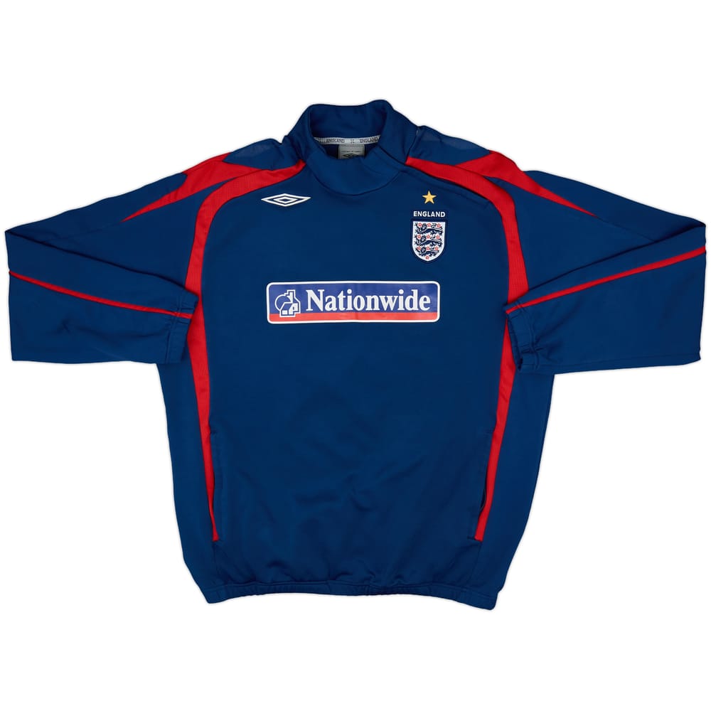 2006-08 England Umbro 1/4 Zip Sweat Top - 7/10 - (XXL)