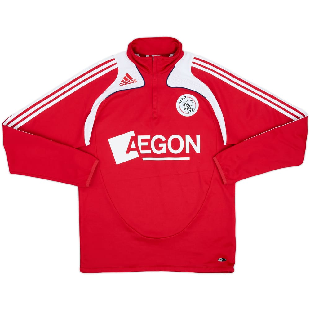 2009-10 Ajax adidas 1/4 Zip Drill Top - 8/10 - (L)