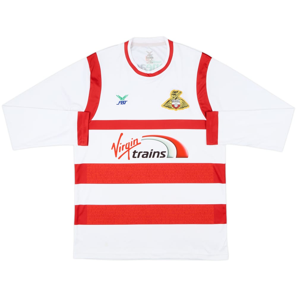 2017-18 Doncaster Rovers Home L/S Shirt - 6/10 - (M)