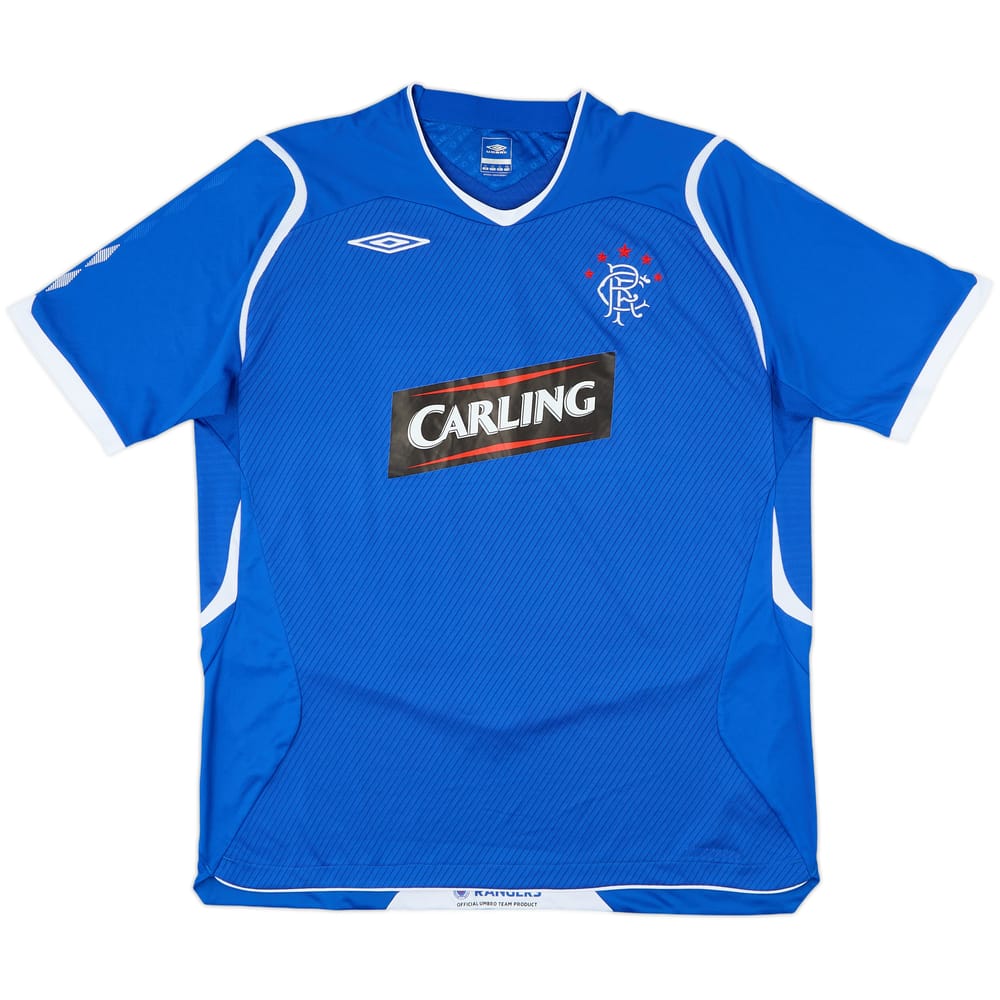 2008-09 Rangers Home Shirt - 9/10 - (XL)