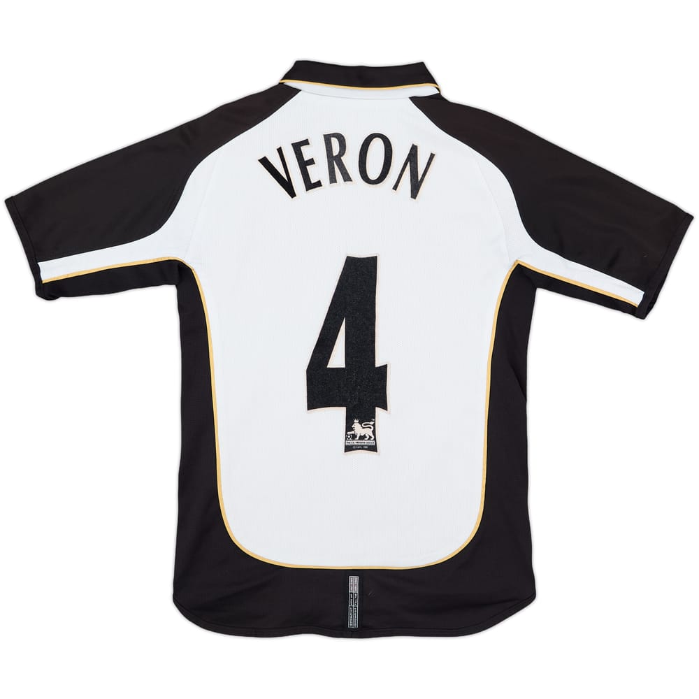 2001-02 Manchester United Centenary Away/Third Shirt Veron #4 - 6/10 - (S.Boys)