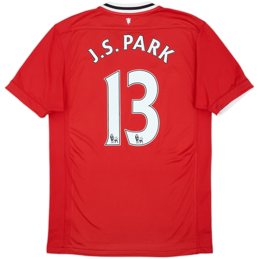 2011-12 Manchester United Home Shirt J.S.Park #13 - 6/10 - (M)