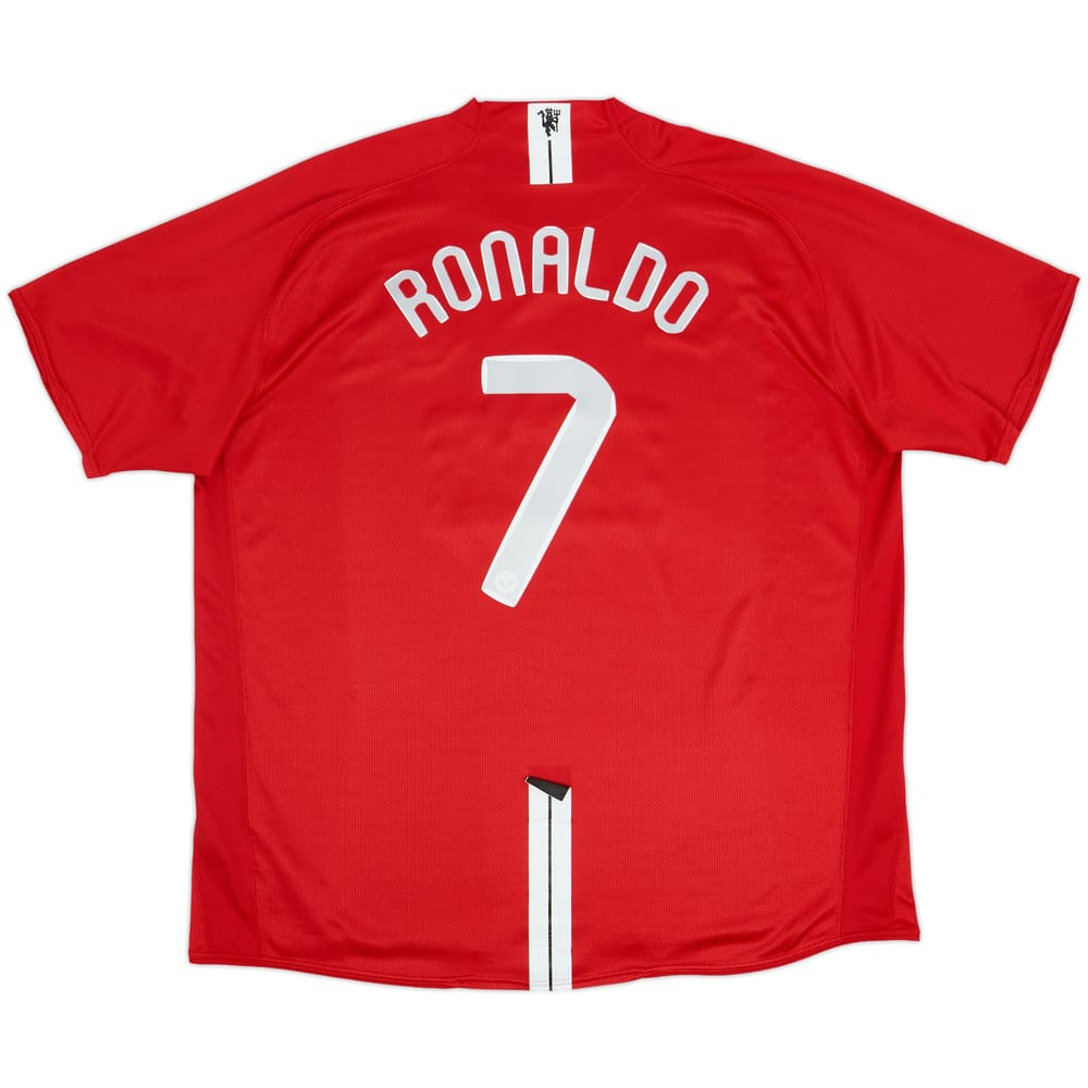 2007-09 Manchester United Home Shirt Ronaldo #7 - 9/10 - (3XL)
