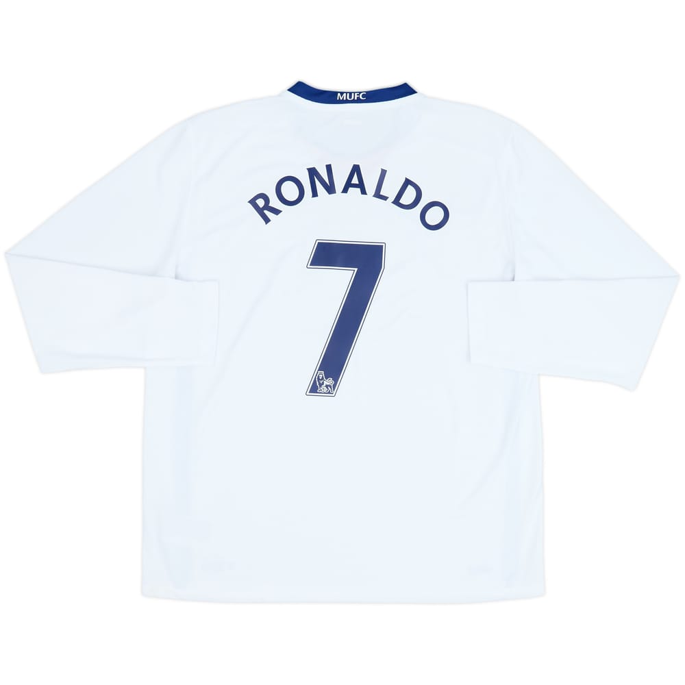 2008-10 Manchester United Away L/S Shirt Ronaldo #7 - 6/10 - (L)