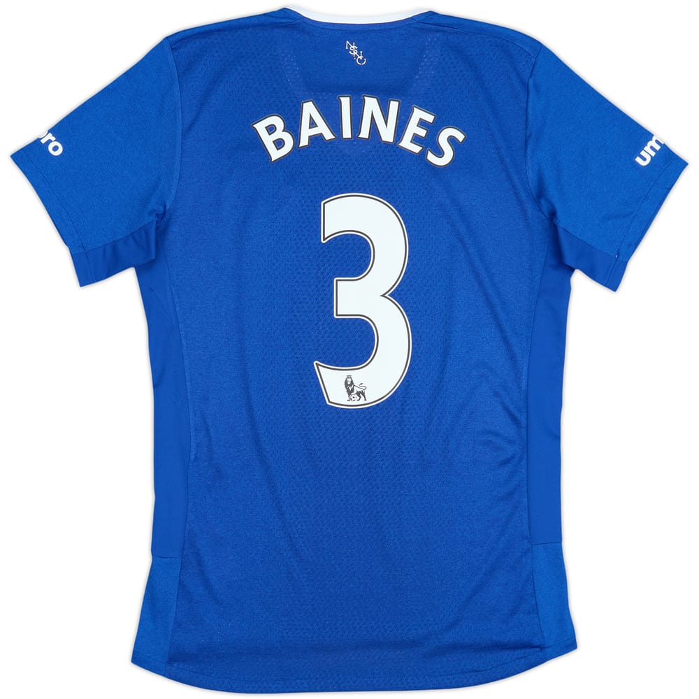 2015-16 Everton Home Shirt Baines #3 - 8/10 - (S)