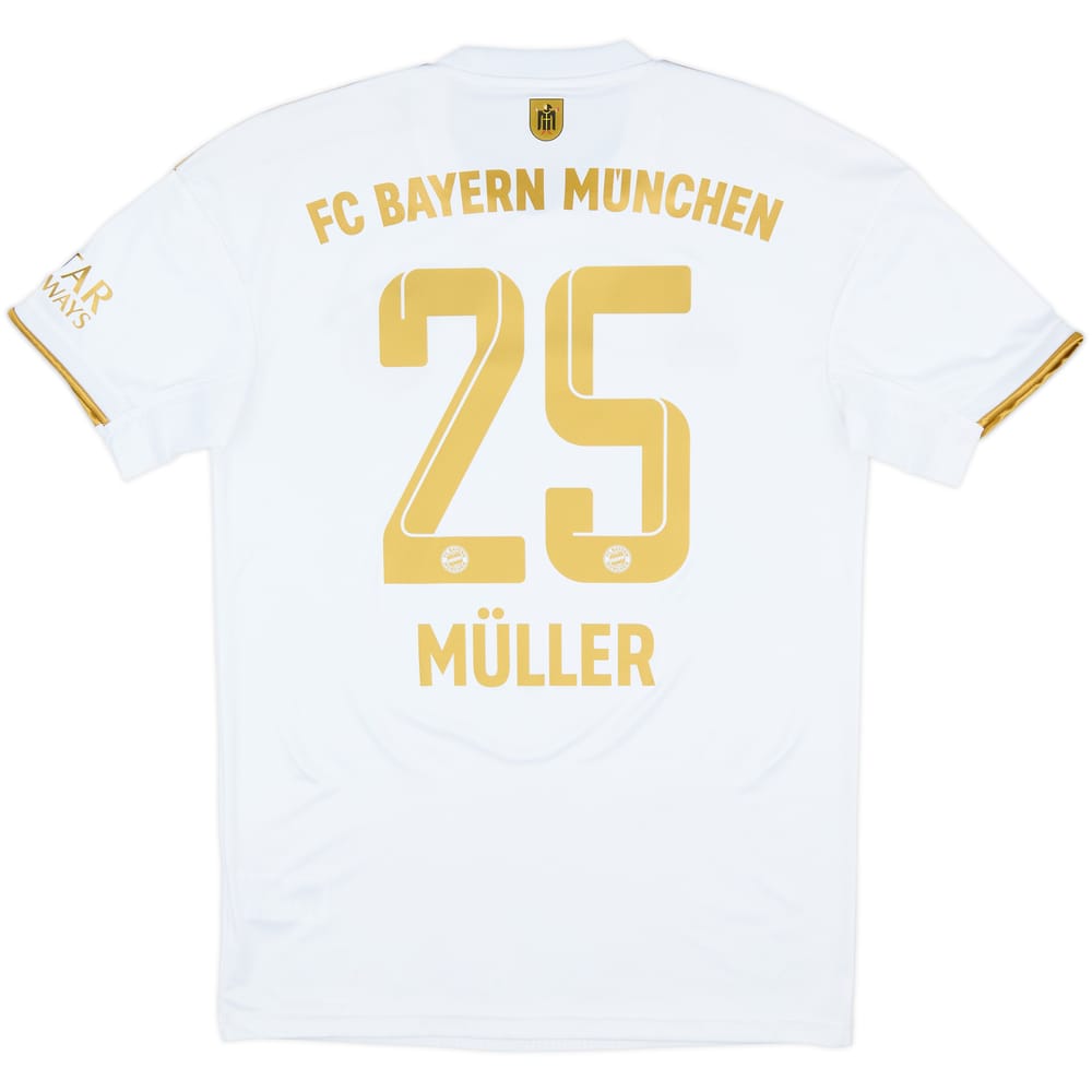 2022-23 Bayern Munich Away Shirt Muller #25 - 9/10 - (S)