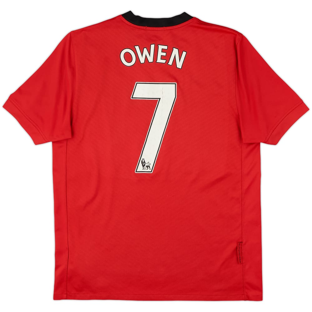 2009-10 Manchester United Home Shirt Owen #7 - 6/10 - (M)