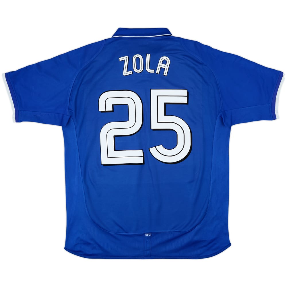 2001-03 Chelsea Home Shirt Zola #25 - 6/10 - (L)