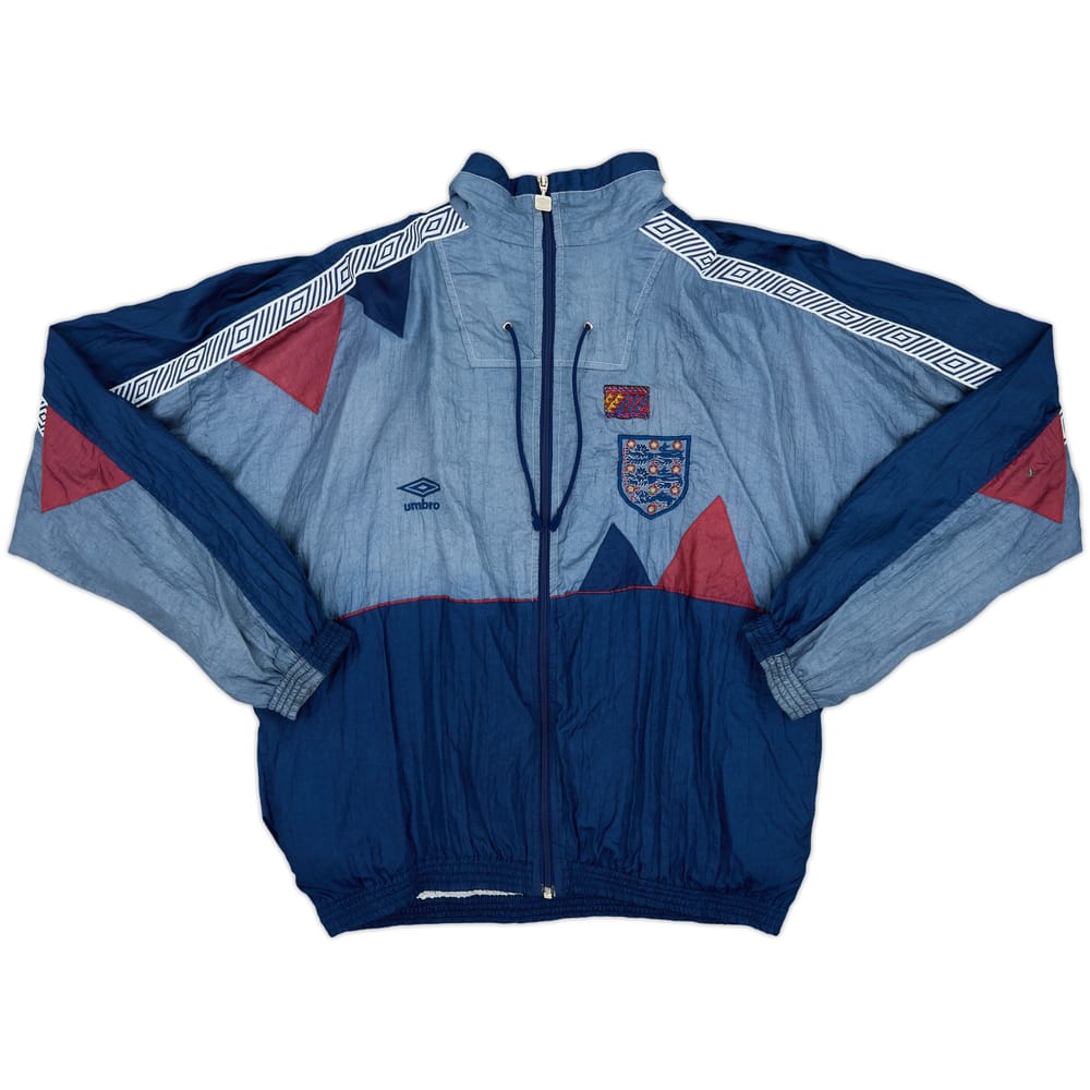 1990-92 England Umbro Track Jacket - 4/10 - (L)
