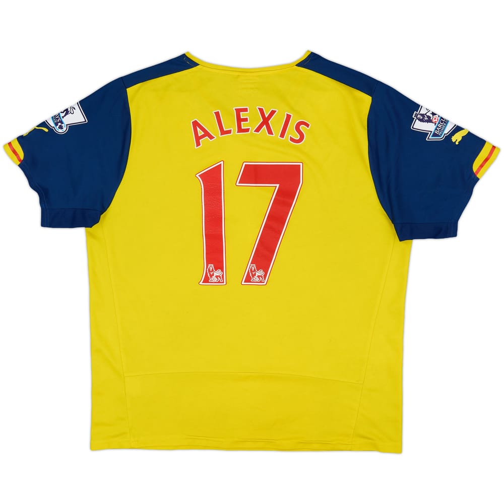 2014-15 Arsenal Away Shirt Alexis #17 - 4/10 - (L)