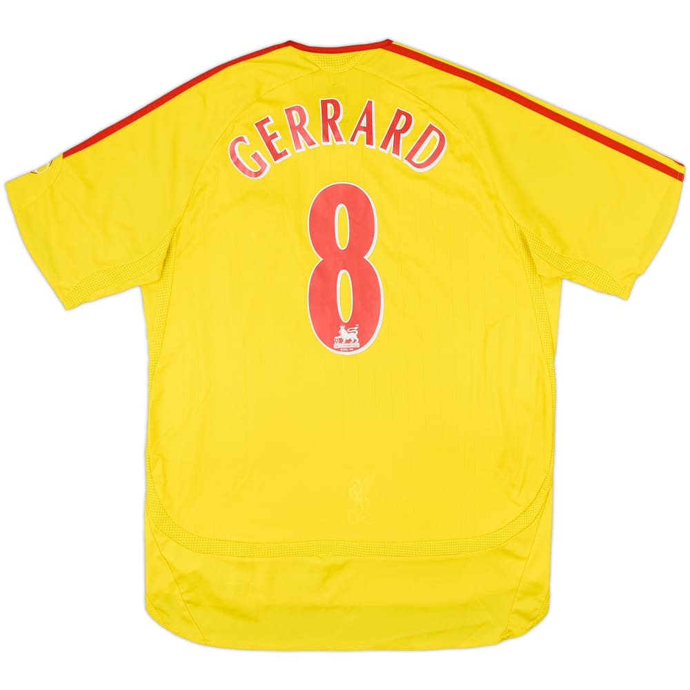 2006-07 Liverpool Away Shirt Gerrard #8 - 8/10 - (M)