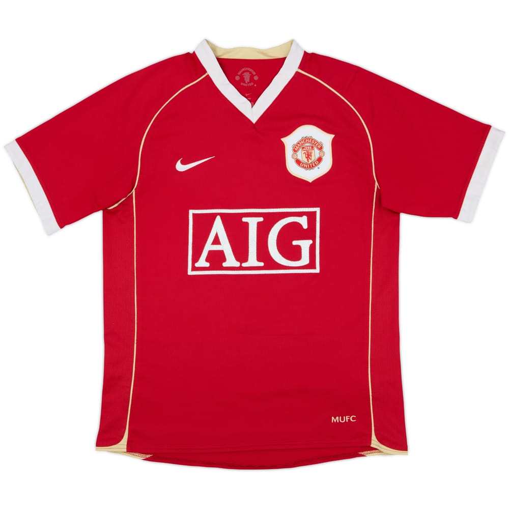 2006-07 Manchester United Camiseta de Local - 6/10 - (XL.Boys)