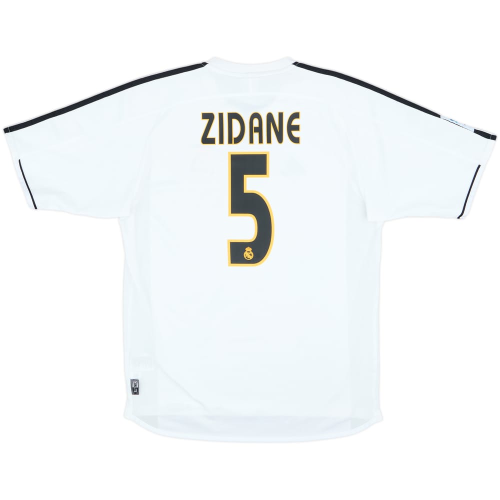 2003-04 Real Madrid Home Shirt Zidane #5 - 8/10 - (M)