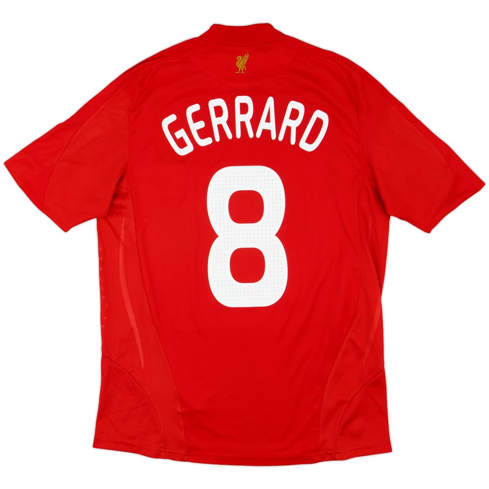 2008-10 Liverpool Home Shirt Gerrard #8 - 7/10 - (M)