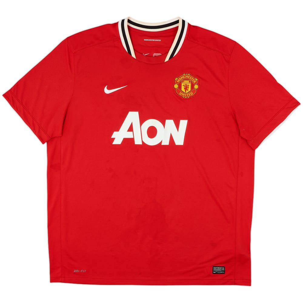 2011-12 Manchester United Home Shirt - 5/10 - (XXL)