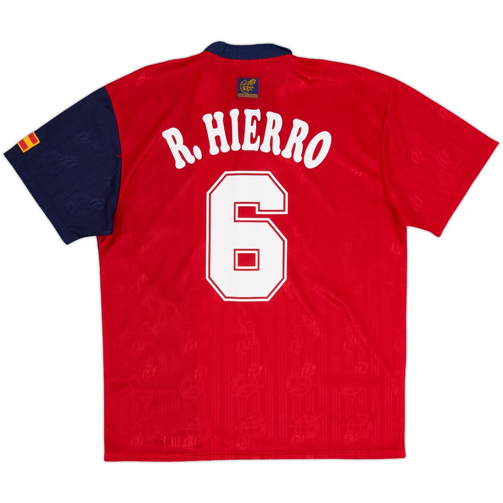 1996-98 Spain Home Shirt R.Hierro #6