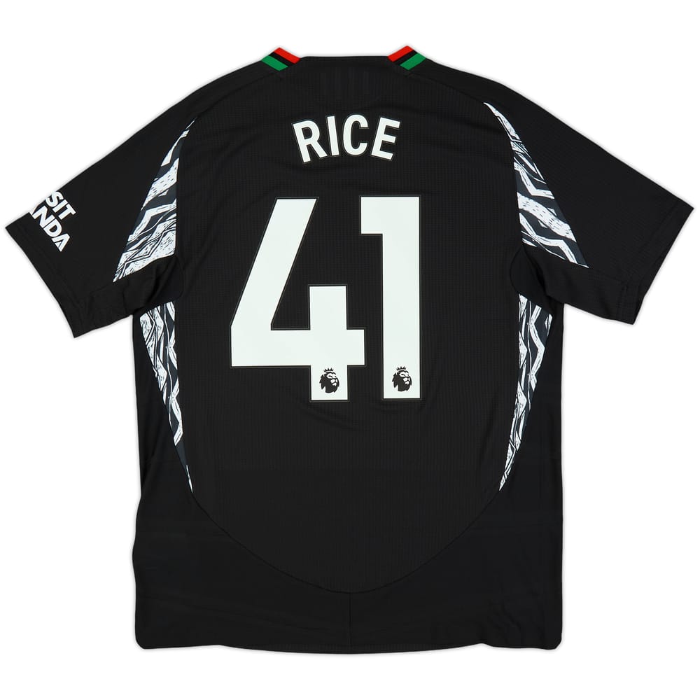 2024-25 Arsenal Authentic Away Shirt Rice #41 (L)