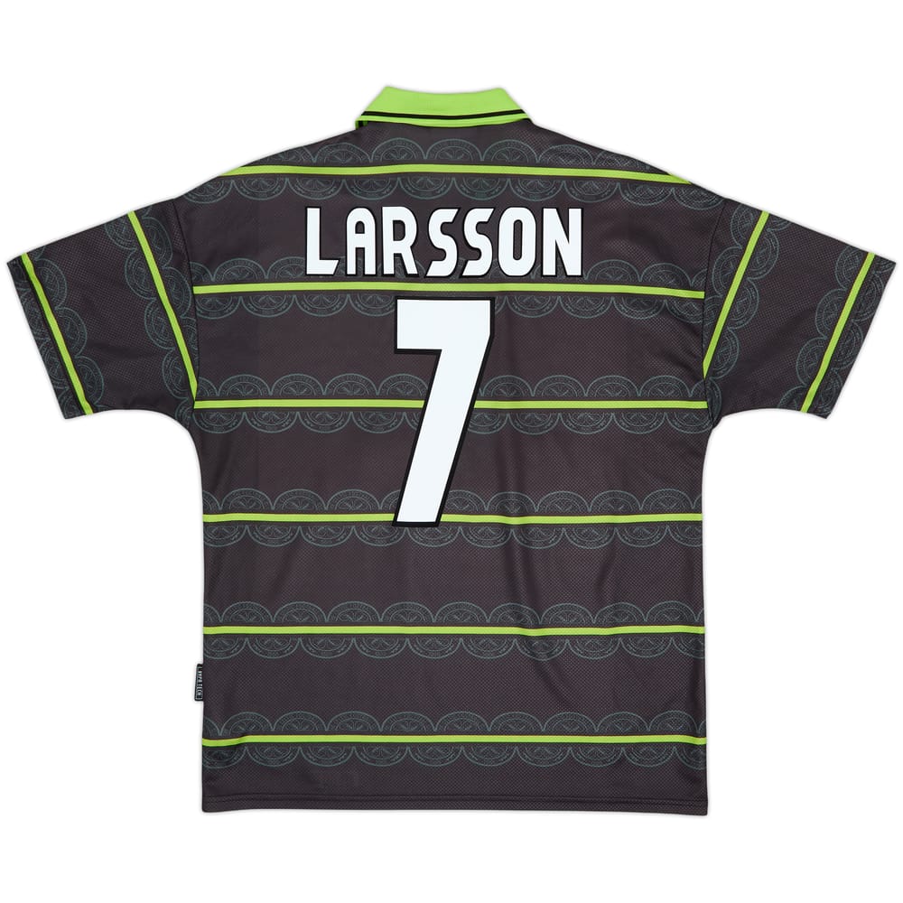 1999-00 Celtic Away Shirt Larsson #7 - 8/10 - (L)